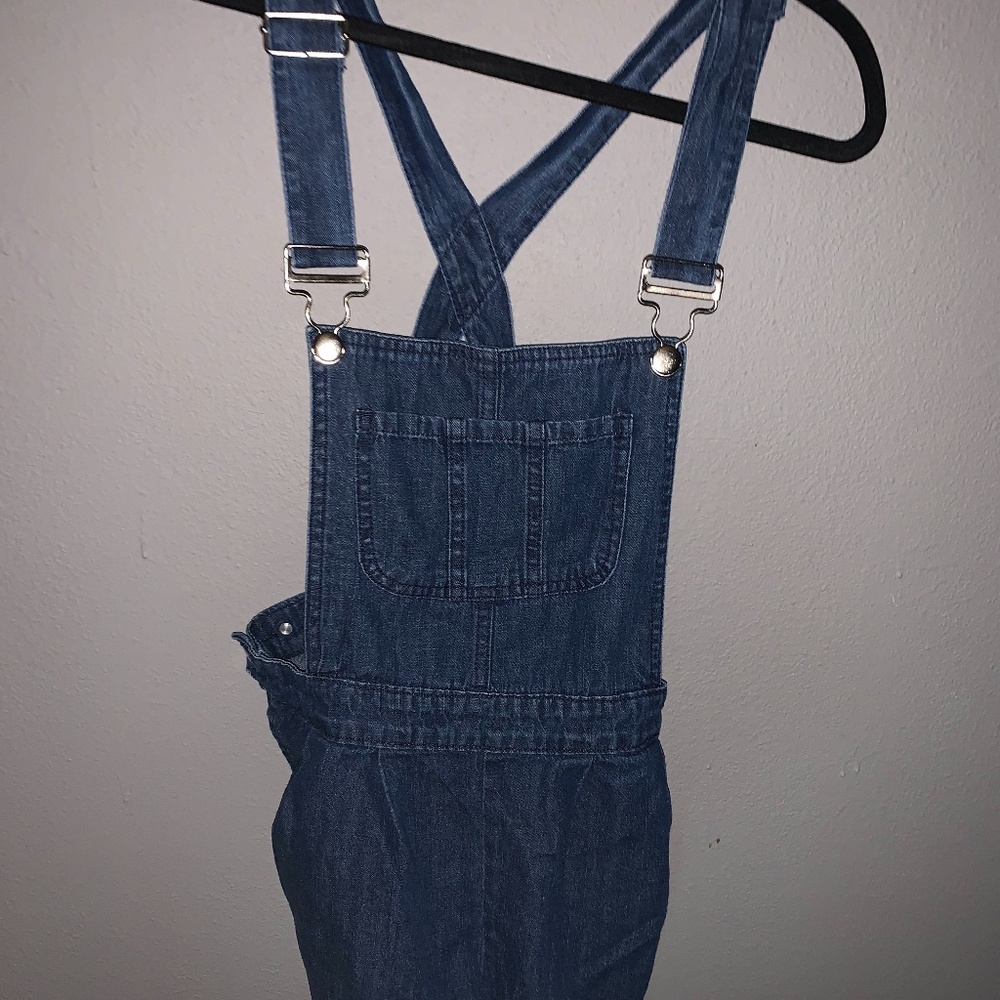Denim Overall Shorts